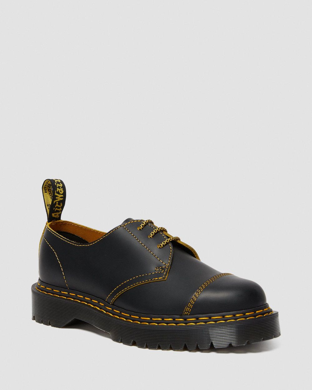 Dr Martens 1461 Bex Double Stitch Kožené Mokasíny Panske ( Čierne ) SK 741-QOWSKI